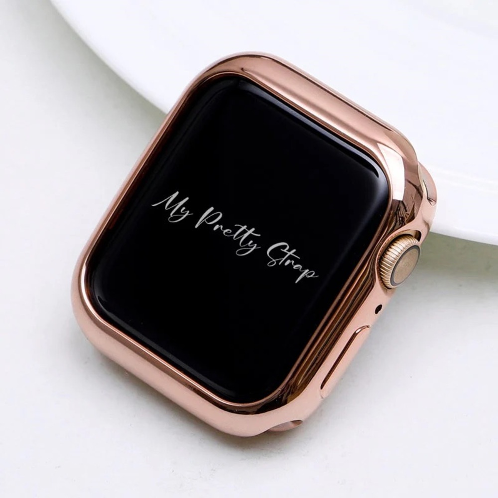 GLOSSY XOXO APPLE WATCH COVER / ROSE GOLD / 40mm